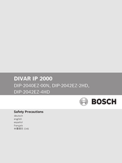 Bosch DIP-2042EZ-4HD Manual Del Usuario