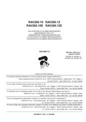 Ravaglioli RAV260.10E Manual Del Usuario