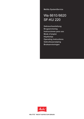 melitta SF-KU 220 Instrucciones Para Uso