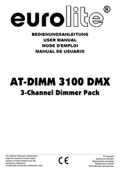 EuroLite AT-DIMM 3100 DMX Manual De Usuario