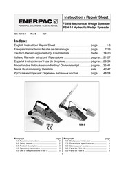Enerpac FSH-14 Instrucciones/ Hoja De Despiece