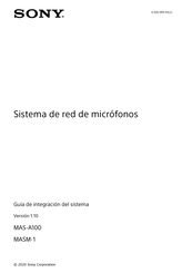 Sony MASM-1 Guía De Integración Del Sistema