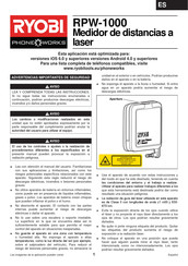 Ryobi PHONE WORKS RPW-1000 Guia De Inicio Rapido