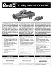 REVELL '80 JEEP HONCHO ICE PATROL Manual De Instrucciones