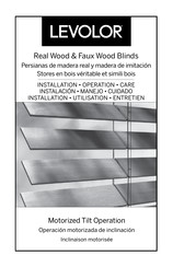 Levolor Faux Wood Blinds Instalación