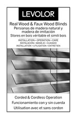 Levolor Real Wood & Faux Wood Blinds Instalación