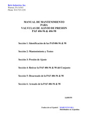 Betts PAF 406-96 Manual De Mantenimiento