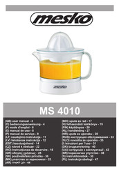 Mesko MS 4010 Manual De Uso