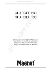 Magnat CHARGER 230 Instrucciones De Uso / Certificado De Garantía