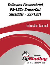 Fellowes Powershred PS-12CS Manual De Instrucciones