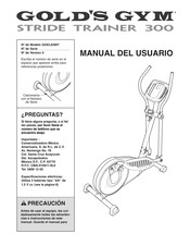 Gold's Gym STRIDE TRAINER 300 Manual Del Usuario