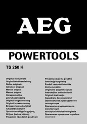 AEG TS 250 K Manual Original