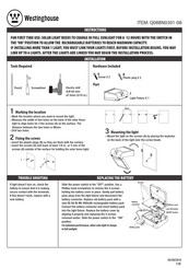 Westinghouse Q08BN0301-08 Instrucciones