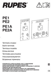 Rupes PE2A Instalación Y Manual De Uso