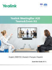 Yealink MeetingBar A20 Guia De Inicio Rapido