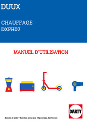 DARTY CHAUFFAGE DXFH07 Manual De Utilización