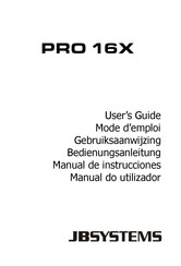 JB Systems PRO 16X Manual De Instrucciones