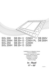 De Dietrich SB 20+ O Instalación Integrado En Tejado