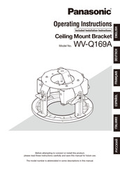 Panasonic WV-Q169A Instrucciones De Operación