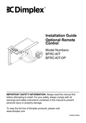 Dimplex BFRC-KIT-OP Guia De Instalacion