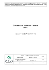 Ortus Lind-29 Instrucciones De Funcionamiento