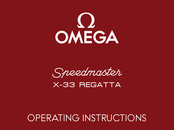 Omega Speedmaster X-33 REGATTA Instrucciones De Operación