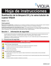 Viqua SHF-290 Hoja De Instrucciones