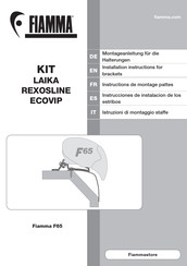 Fiamma STANDARD F65 EAGLE 400 Instrucciones De Instalación