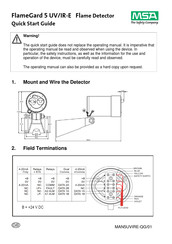 MSA FlameGard 5 UV/IR-E Guia De Inicio Rapido