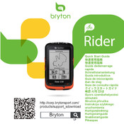 Bryton Rider 530 Guia De Inicio Rapido