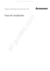 Lenovo ThinkServer RS110 6437 Guia De Instalacion