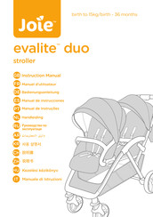 Joie evalite duo Manual De Instrucciones