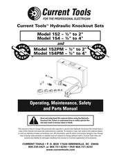 Current Tools Current Tools 154 Manual De Funcionamiento/Mantenimiento