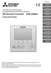 Mitsubishi Electric PAR-33MAA Operación Manual