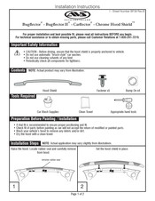 LUND AVS Chrome Hood Shield Instrucciones De Instalación