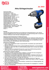 Bgs Technic 9919 Manual De Instrucciones