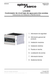 Spirax Sarco LCS3050 Instrucciones De Instalación Y Mantenimiento