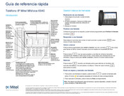 Mitel MiVoice 6940 Guía De Referencia Rápida