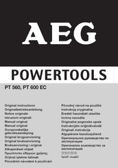 AEG PT 600 EC Manual Original