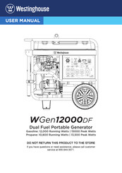 Westinghouse WGen12000DF Manual Del Usuario