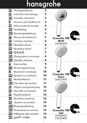 Hansgrohe Crometta 100 1jet 26828400 Instrucciones De Montaje