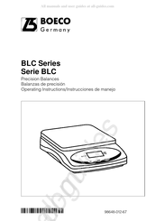 Boeco BLC Serie Instrucciones De Manejo