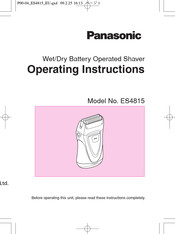 Panasonic ES4815 Instrucciones De Operación