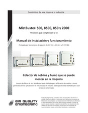 Air Quality Engineering MistBuster 500 Manual De Instalación Y Funcionamiento