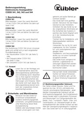 Kübler CODIX 541 Instrucciones De Puesta En Servicio