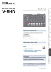 Roland V-8HD Guía De Inicio