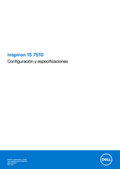 Dell Inspiron 15 7510 Configuración Y Especificaciones
