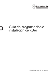 UTC Fire & Security Interlogix xGen Guia De Programacion E Instalacion