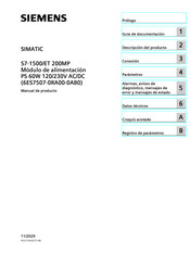 Siemens 6ES7507-0RA00-0AB0 Manual De Producto