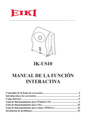 Eiki IK-US10 Manual De La Función